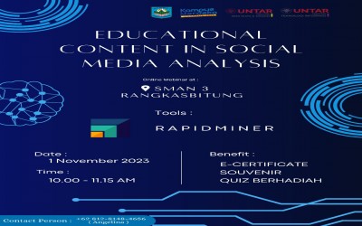 Seminar EDUCATIONAL CONTENT IN SOCIAL MEDIA ANALYSIS _ UNIVERSITY TARUMANAGARA