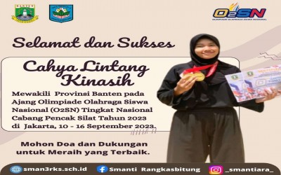 Siswa SMAN 3 Rangkasbitung Mewakili Provinsi Banten Tingkat Nasional