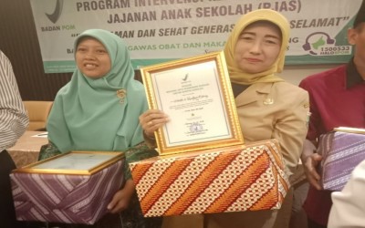 Kantin SMAN 3 Rangkasbitung Diganjar Penghargaan Bintang Satu Keamanan Pangan BPOM Serang